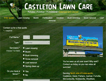 Tablet Screenshot of castletonlawncare.com